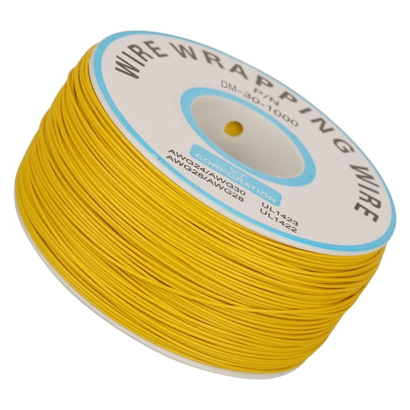 Elowen Copper Cable 30AWG Single Copper Wire Strand Cable 0.25mm Core Diameter Wrapping Wire for Electronics