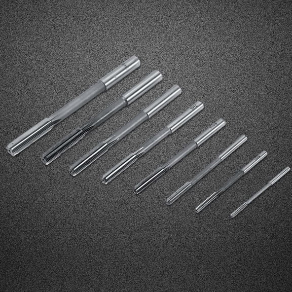 Elowen Cutting Reamer 3mm,Machine Reamers,8pcs HSS Chucking Reamers Milling Cutter Tool Set For 4/5/6/7/8/9/10mm Straight Shank, Reaming To Mold Process,Handicraft Process And Bore