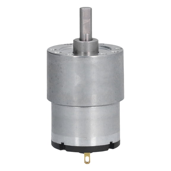 Elowen DC12V Motor Gear Motor, CW CCW Speed Reduction Motors with 6mm D Shaft for Smart Home Appliances for Industrial Automation 35RPM