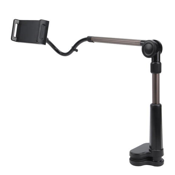 Elowen Desk Mount Tablet Clamp Tablet Clamp, Phone Clamp Holder Sturdy Gooseneck Aluminum Alloy for Bedroom