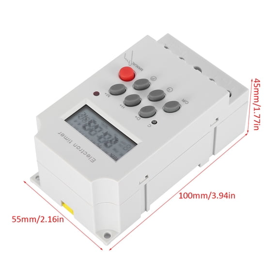 Elowen Digital Time Digital Timer Switch, High Programmable Time Switch for Home