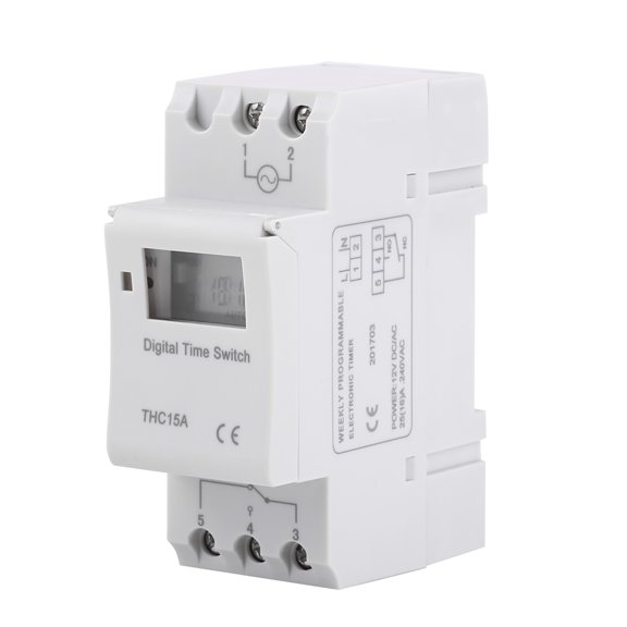 Elowen Digital Time LCD Display Weekly Programmable Electronic Time Switch for Home Appliances Control