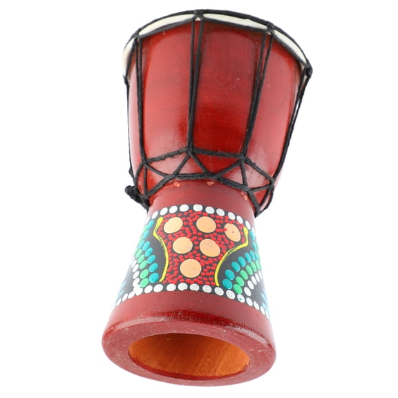 Elowen Djembe Djembe, High Density Crisp Sound Relieve Stress Gift Environmental Protection 5in African Drum Solid Wood for Playing for Musician