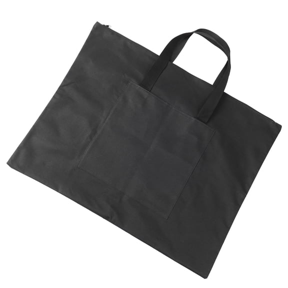 Elowen Document Carry Case Painting Storage Bag, Document Carry Case for Drawing Board, Map, Newspaper, Magazine, with Strap and Zipper, Strong Oxford Canvas with Two Handles, Easy to Clean, Light