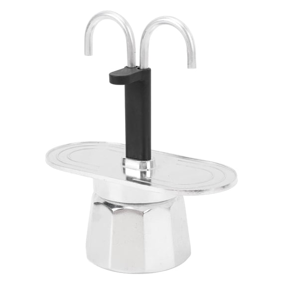 Elowen Double Head Coffee MakerDouble Head Coffee Pot Aluminum Alloy Italian DIY Mini Stovetop Coffee Maker Home Cafe