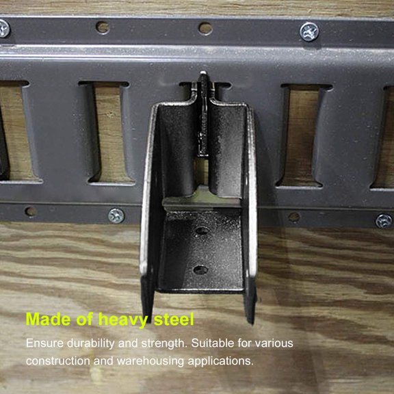 Elowen E Track Wood Beam End Socket E Track Wood Beam End Socket Heavy Duty Storage Lumber Bracket for Truck Trailer Van RV Cargo Trailer