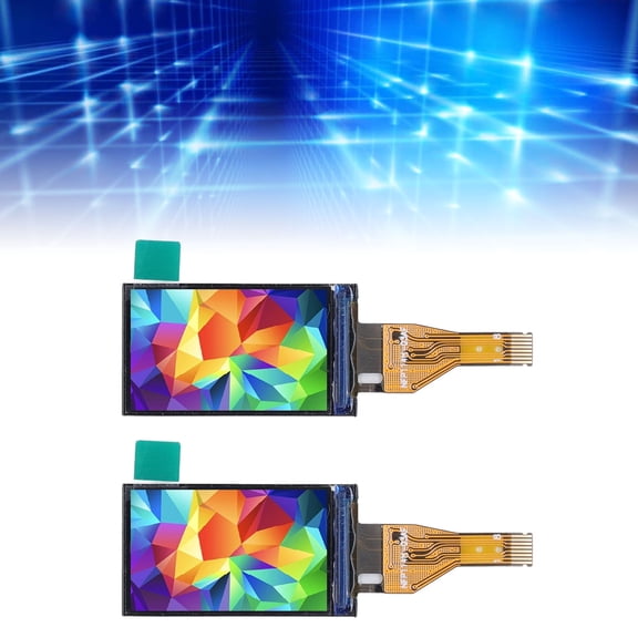 Elowen Electronic Component IPS Display Module, Saturated 2Pcs 1.14in IPS Display Module Quick Response Non Flash ST7789V Drive for Controller Board