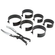 Elowen Engine Piston Compressor Engine Piston Ring Repair Tools Kit, 6 Band Size Universal Fit Piston Ring Compressor Set for Car Maintenance