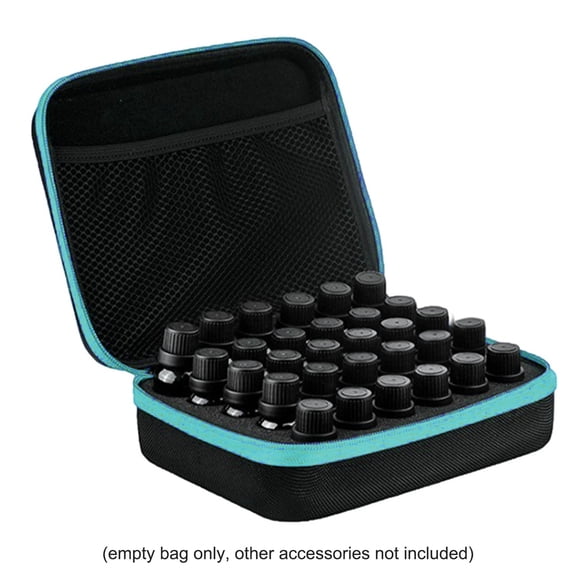 Elowen Essential Oil CaseEssential Essential Oil Storage 30 Bottles Essential Oil Case, 5ml 10ml 15ml Essential Oil Bottle Perfume Oil Storage Holder Travel Case Portable for Travel&Home Use