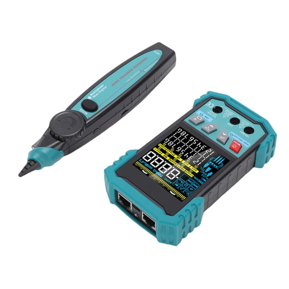 Elowen Ethernet Cable Tester Ethernet Network Cable Tester with Multimeter PoE NCV 400m Length Measurement Port Flashing Ethernet Wire Test Tool