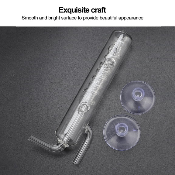 Elowen External Bubble Counter Aquarium Bubble Counter, Carbon Dioxide Bubble Counter High Transparent for Observation CO2 Output Quantity