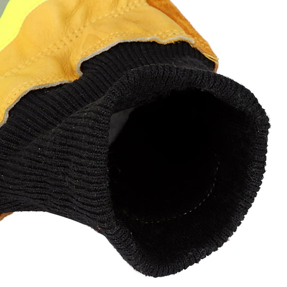 Elowen Fire Gloves Safety Gloves, Waterproof Fire Gloves Cow Leather for Rescuing People for Rescuers