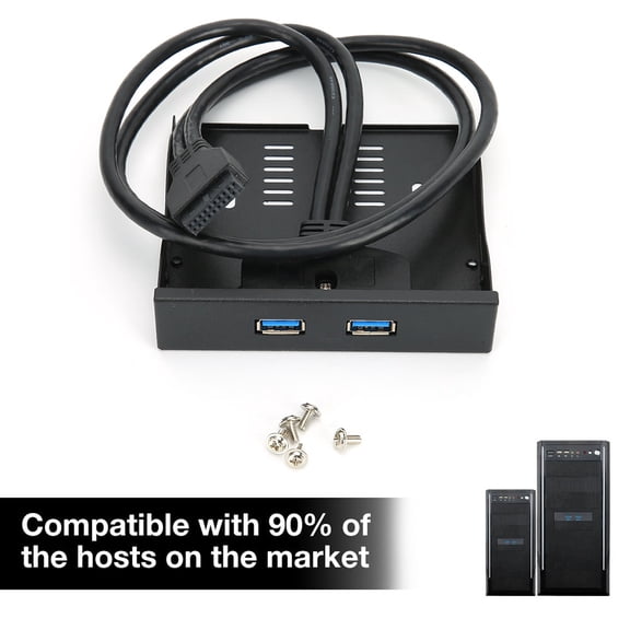 Elowen Floppy Front PanelUSB3.0 Floppy Front Panel 2 USB3.0 HUB Expansion for Efficient Data Transmission