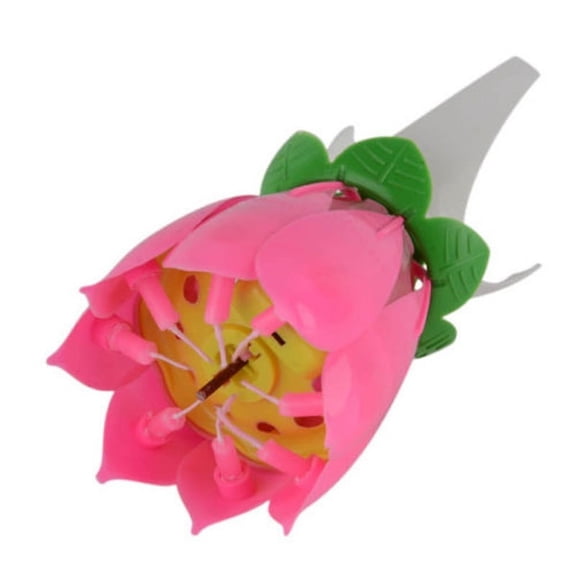 Elowen Flower Candle Flower Candles, Musical Flower Stable Plastic Wax Decorative Romantic Mood Keeping for Home