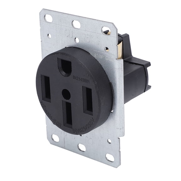 Elowen Flush Mounting Power Outlet Recessed Power Outlet, 50A 3 Pole 4 Wire Grounded Flush Mount Outlet for Home Appliances