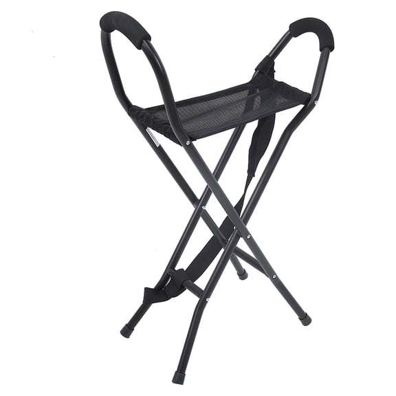Elowen Folding Cane Stools Cane Walking Stick Cane Folding Cane Stools Portable Lightweight Walking Chair with Seat