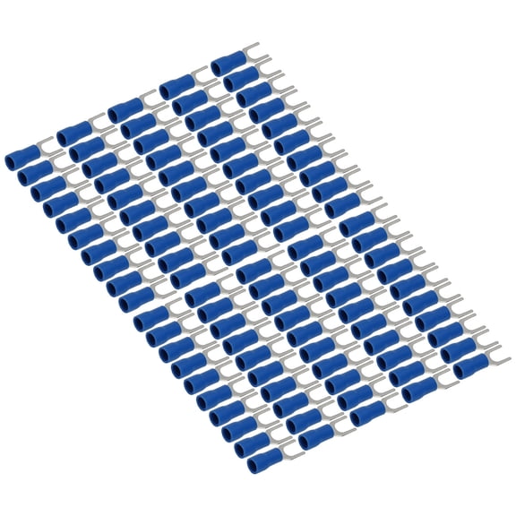Elowen Fork Terminals Insulated Wire Connectors, Fork Connector Stable Conductivity for Transportation for Power Control Systems for Industrial Automation