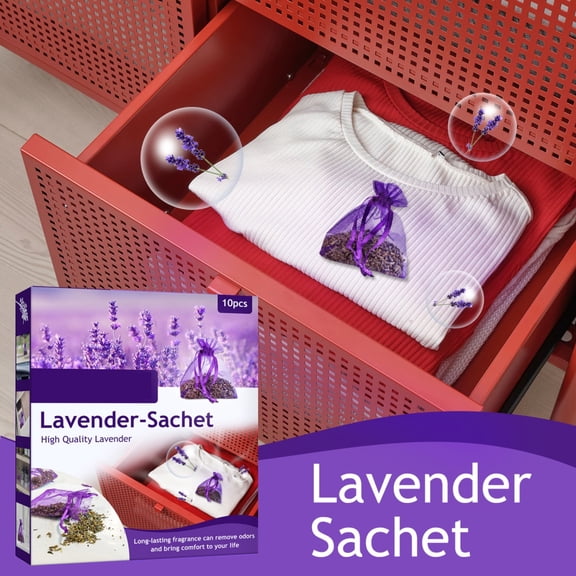 Elowen Fragrance Sachets Bag Sachets 10 Pack Lavender Sachets for Drawers and Closets Perfect for Car Room Air Refreshing Fragrance Sachets Bag
