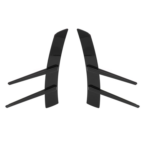 Elowen Front Bumper Diffuser Front Bumper Splitter Fins, Front Bumper Side Spoiler 2 Pcs for Car