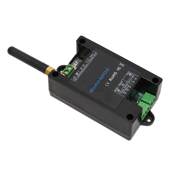 Elowen GSM Gate Opener GSM Gate Access Controller, ABS GSM Door Opener Intelligent Programmable G202 for Control Rooms for Garages