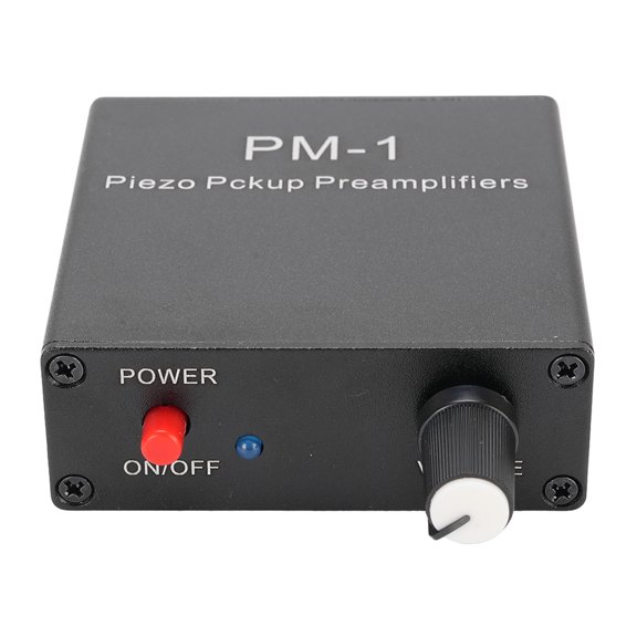Elowen Guitar Pickup PreampGuitar Pickup Preamp, Piezo Pickup Preamp Rechargeable with 6.35mm Sound Cable for String Instrument