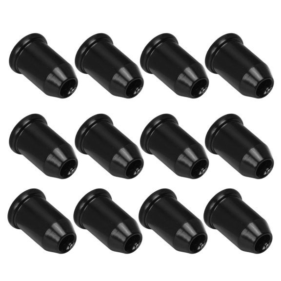 Elowen Guitar String 12Pcs Guitar Ferrules String Cap Mounting Buckle, Iron Body Bushings for Through Bridge with Resonance Improvement