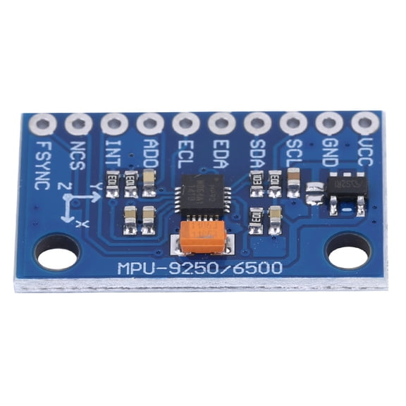Elowen Gyroscope Module MPU9250 9-Axle 16 Bit Gyroscope Acceleration Magnetic Sensor Accurate Measuring for Robotics Control
