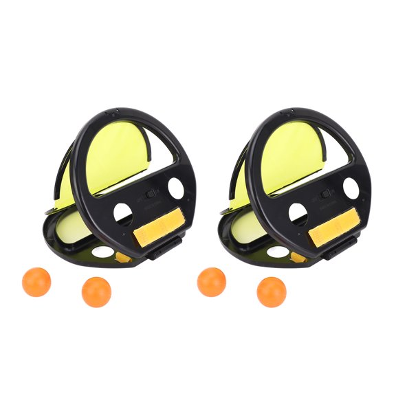 Elowen Hand Grasping RacketThrowing Catching Ball Toy, Throw Catch Ball Game Easy To Use for Interactive Game Black