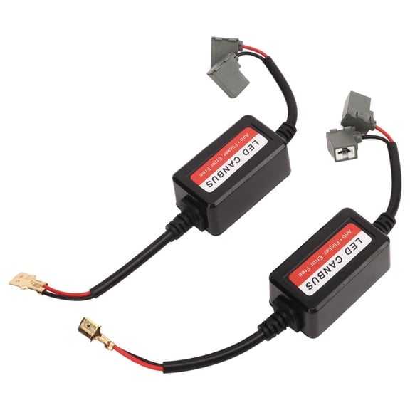 Elowen Headlight Decoder H1 LED Lamp Decoder, 12V DC Anti Flicker Decoder for Fog Light