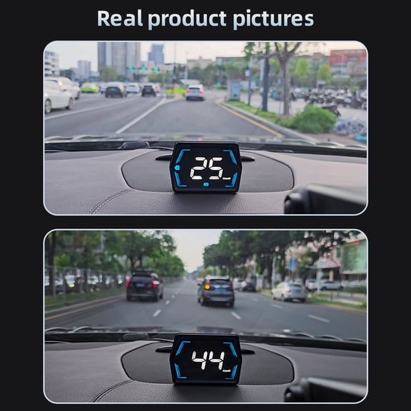 Elowen Heads Up Display Heads , GPS Speedometer Universal Car Heads-up Display 3 Inch MPH Speed Meter with Overspeed Alarm for All Vehicles, Plug and Play