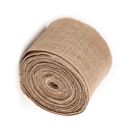 Elowen Hessian Burlap 10M Woven Rustic Jute Burlap Fabric Ribbon Table Runner for Wedding Decor Events