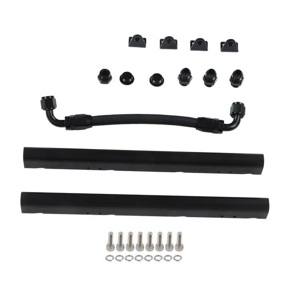 Elowen High Fuel Rail Billet Fuel Rail, Aluminium High Flow Fuel Rails Kit for LS1 LS6