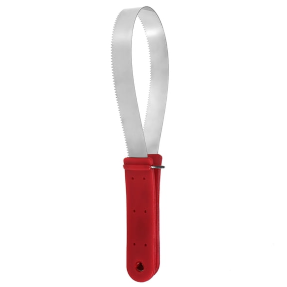 Elowen Horse Sweat Scraper Shedding Stainless Steel Equine Sweat Scraper Horse Shedding Grooming Tool Horse Deshedding Cleaning Loop Tool Comfortable Grip