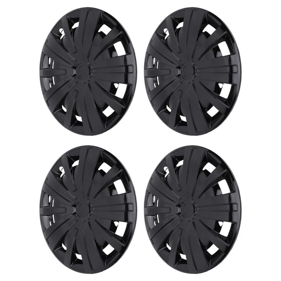 Elowen Hubcap Wheel Cover Wheel Rim Cover, Modern Style 16 Inch Wheel Hub Caps Protective 4PCS Anti Impact Replacement for 2013-2018 for R16 Tire Black