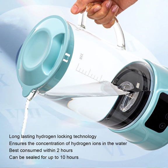 Elowen Hydrogen Water Generator MachineHydrogen Water Pitcher, 1.5L Hydrogen Alkaline Water Pitcher for Office