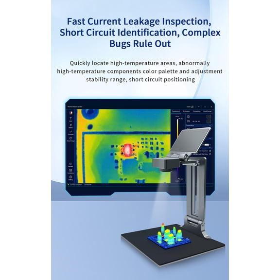 Elowen IR Thermal Imager Camera 256x192 25Hz 3D Infrared Thermal Imager Analyzer for PCB Leakage Short Circuit Inspection Thermal Imaging Camera
