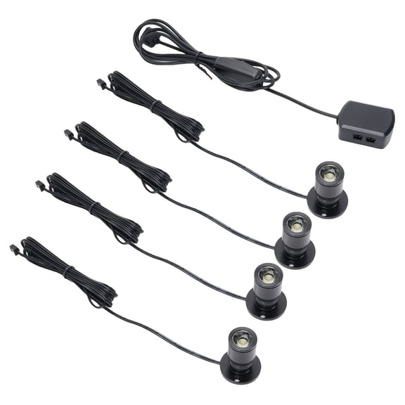 Elowen Indoor Mini Spotlight, Small Accent Light 4PCS for Cabinet