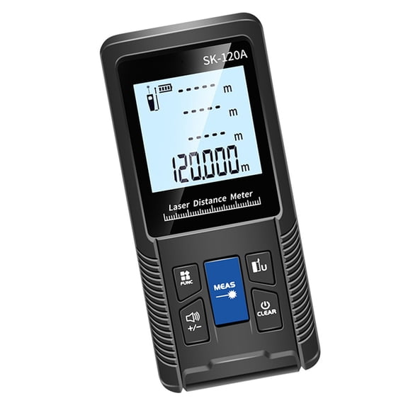 Elowen Intelligent Rangefinder Intelligent Rangefinder Digital Distance Meter with Single Continuous Volumes Area Pythagoras Measurement Modes Adjustable Function IP54 Water Resistant