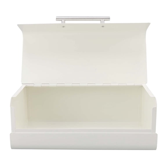 Elowen Iron Bread Box Large Capacity Bread Bin with Clamshell Door, Iron Bread Box Container for Home Kitchen Office
