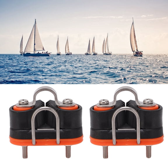 Elowen Kayak Cam Cleat Fast Entry Cam Cleat, Sailboat Cam Cleat Quick Release with Leading Ring for 3-12mm Rope