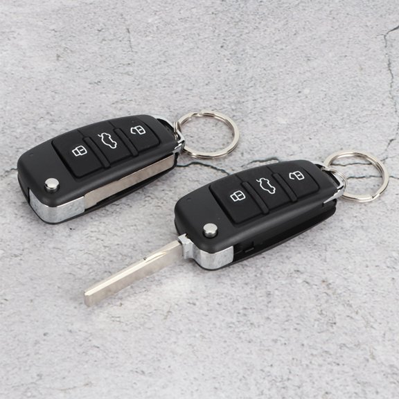 Elowen Keyless Central Lock Universal Car Alarm System 3 Buttons Keyless Entry Remote Central Lock Kit with Trunk Release for Auto Vehicle Car Security