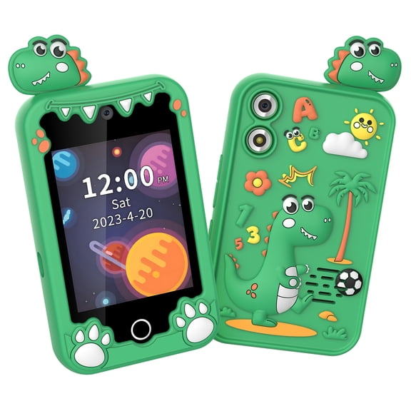Elowen Kids Smartphone ToysKids Smart Phone Learning Machine with 8GB Expandable Memory, Touchscreen Camera for Video Player and Music, Calendar, Calculator, Flashlight, for Boys and Girls Aged 3-12