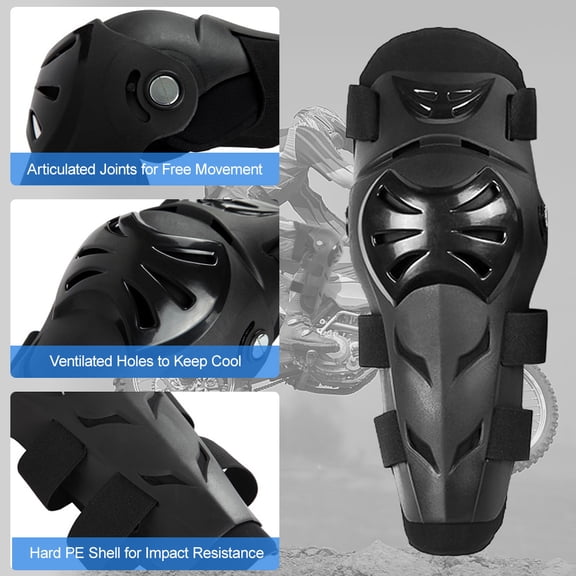 Elowen Knee ProtectorPad 1 Pair Motorcycle Knee Pad Motor Racing Knee Protector Knee Guards Knee Guard Braces
