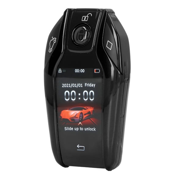 Elowen LCD Remote Key LCD Smart Car Key Remote, Alloy Frame, Keyless Entry, anti Loss, Car Remote Control Key with All Start Stop Engine Button , Car Remote Control Key