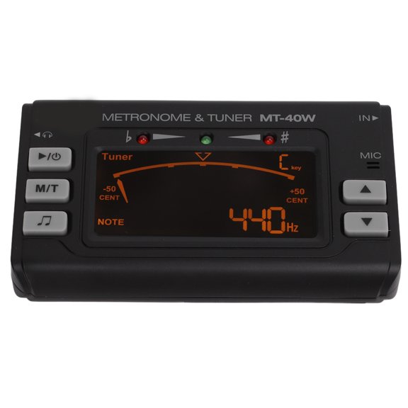 Elowen LCD Tuner Electric LCD Metronome Tuner with 3 Pickup Modes Instrument Tone Generator for Various Instruments