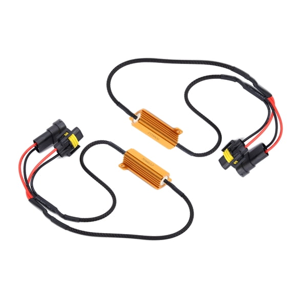 Elowen LED Load Resistor Decoder Load Resistor Adapter, 2PCS LED Resistance Decoder for Turn Signals / Fog Light for Auto Parts