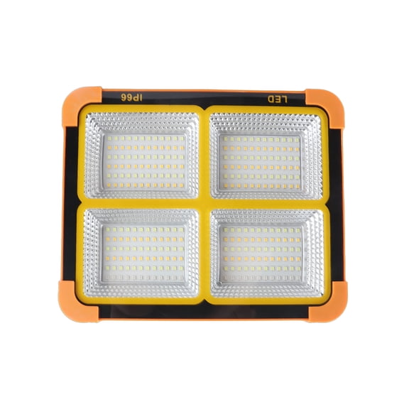 Elowen LED Portable Solar Work Light 200W LED Portable Solar Work Light, 288 Beads 15000LM 7000mAh Rechargeable Emergency Worklight 360 Degree Handle with Stand for Car Repair