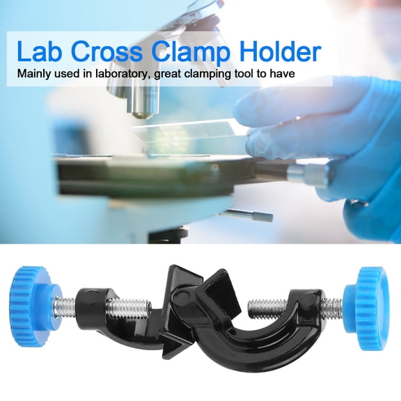 Elowen Lab Clamp 2pcs Large Laboratory Cross Clamp Holder Rod Stand Rack Claw Grip Support with Lab Support Grip. Convenient and sturdy Lab Clamping Tool for Laboratory Use
