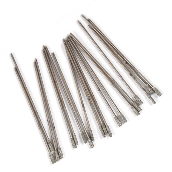 Elowen Lapidary Drill BitsCoated Lapidary Drill Bits Needle Jewelry Agate 20PCS
