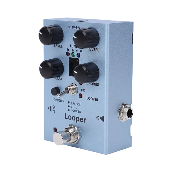 Elowen Looper Pedal Looper Guitar Effects Pedal Multi Effects Processor with 40s Looper Reverb Chorus Delay Metal Built-in Tuner for Electric Guitar